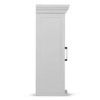Meuble mural blanc à une porte – pour 1 personne