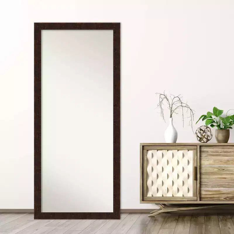 Specchio a figura intera bronzo con cornice sottile – Da parete / A terra – 1 persona