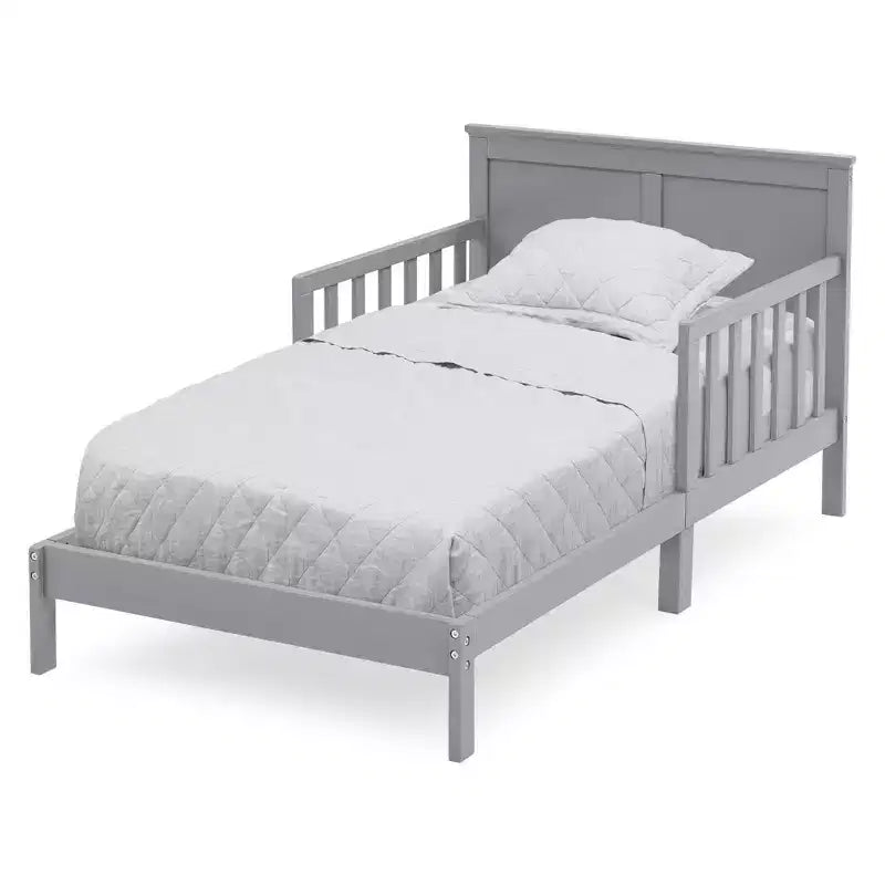 Lettino Grigio per Bambini con Sponde, per 1 Bambino