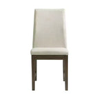 Set di 2 sedie da pranzo laterali Cream Walnut