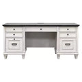 Hartford Credenza White - Martin Furniture: Executive Office Furniture with Enclosed Storage, Metal Hardware