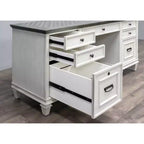 Scrivania a Credenza Bianca con Contenitore Chiuso – Utente Singolo, Componenti in Metallo