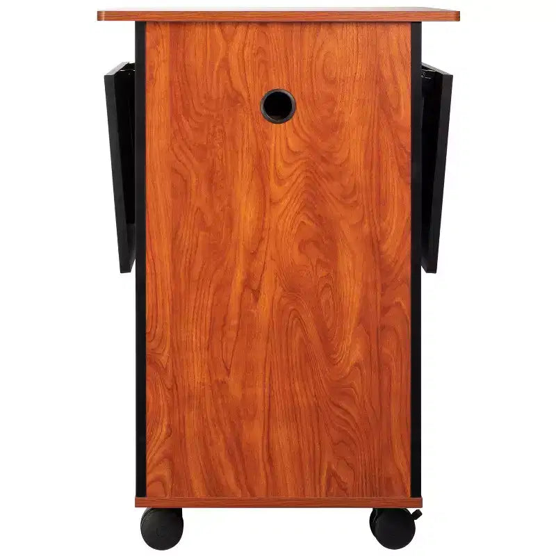 Carrello leggio multimediale ciliegio/nero - Hampden Furnishings