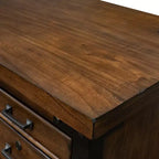 Scrivania con semipedistallo Auburn con archivio, monoposto