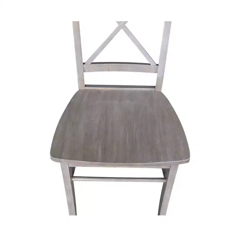 Set tavolo da pranzo rotondo allungabile e 4 sedie senza braccioli, color talpa/carbone sbiancato – 4 posti a sedere