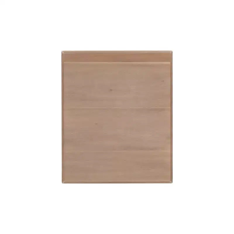 Tavolino Rettangolare con Cassetto e Ripiano – Naturale / Nocciola / Bianco, 1 Pezzo
