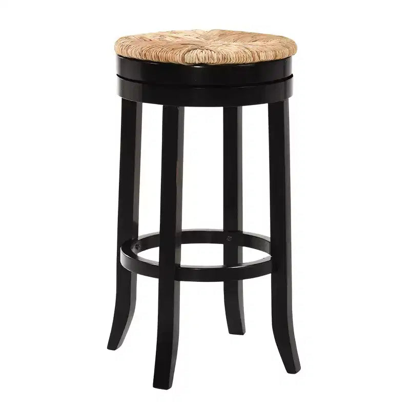 Carolina Living 30 Leif Swivel Rush Seat Barstool Antique