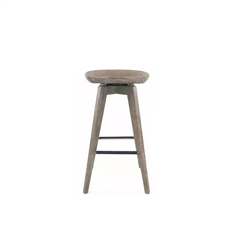 Sgabello da bar girevole senza schienale da 31" – Espresso / Barnwood / Noce / Naturale, Posti a sedere 1