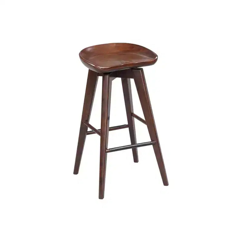Sgabello da bar girevole senza schienale da 31" – Espresso / Barnwood / Noce / Naturale, Posti a sedere 1