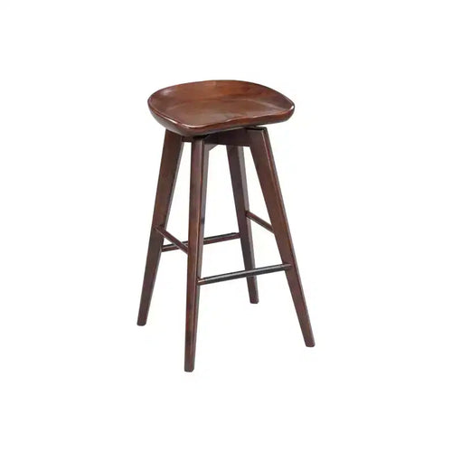 Sgabello da bar girevole senza schienale da 31" – Espresso / Barnwood / Noce / Naturale, Posti a sedere 1