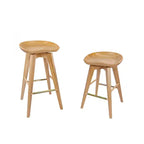 Sgabello da bar girevole senza schienale da 31" – Espresso / Barnwood / Noce / Naturale, Posti a sedere 1