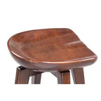 Sgabello da bar girevole senza schienale da 31" – Espresso / Barnwood / Noce / Naturale, Posti a sedere 1
