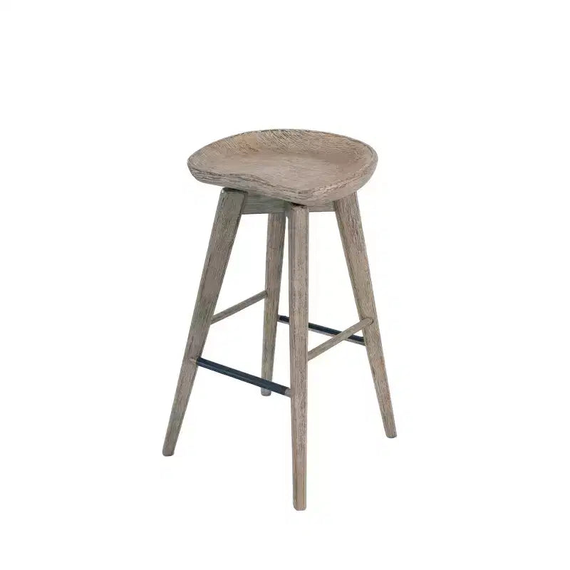 Sgabello da bar girevole senza schienale da 31" – Espresso / Barnwood / Noce / Naturale, Posti a sedere 1