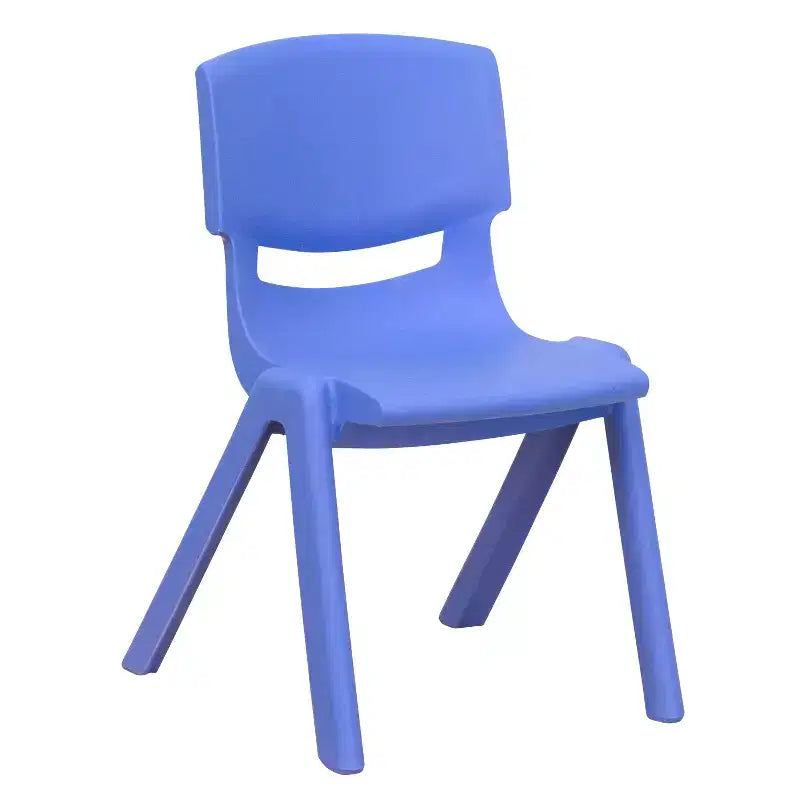Sedia Scolastica Impilabile in Plastica Confezione da 10 | Blu / Verde / Naturale / Rosso | Posti a sedere: 10