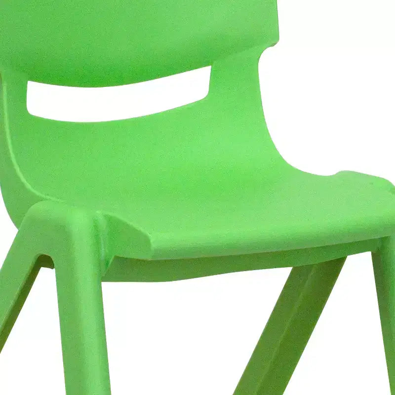 Sedia Scolastica Impilabile in Plastica Confezione da 10 | Blu / Verde / Naturale / Rosso | Posti a sedere: 10