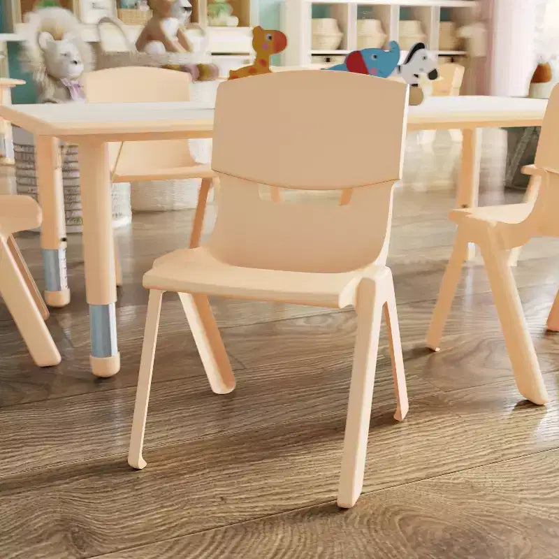 Sedia Scolastica Impilabile in Plastica Confezione da 10 | Blu / Verde / Naturale / Rosso | Posti a sedere: 10