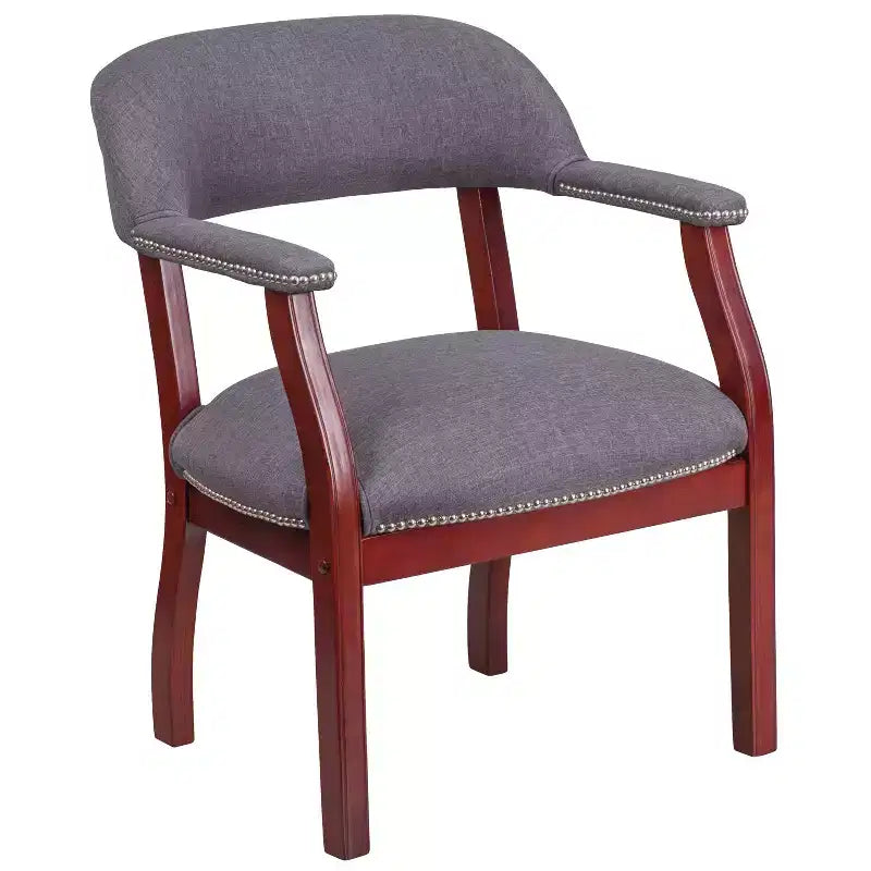 Sedia da conferenza con finitura borchiata – Vari colori – Posti a sedere: 1