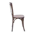 Sedia in legno con schienale a X – Vari colori – 1 posto
