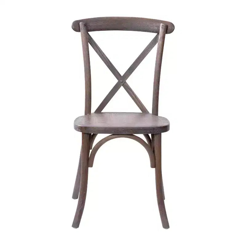 Sedia in legno con schienale a X – Vari colori – 1 posto