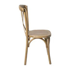 Sedia in legno con schienale a X – Vari colori – 1 posto