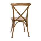 Sedia in legno con schienale a X – Vari colori – 1 posto