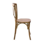 Sedia in legno con schienale a X – Vari colori – 1 posto