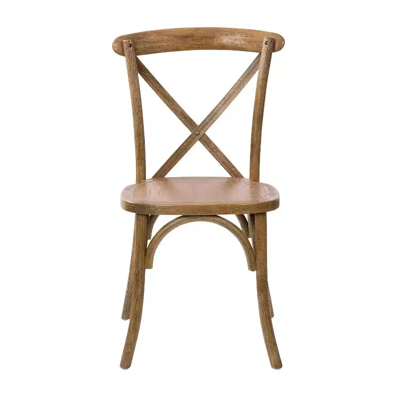 Sedia in legno con schienale a X – Vari colori – 1 posto