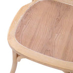 Sedia in legno con schienale a X – Vari colori – 1 posto