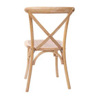 Sedia in legno con schienale a X – Vari colori – 1 posto