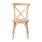 Sedia in legno con schienale a X – Vari colori – 1 posto