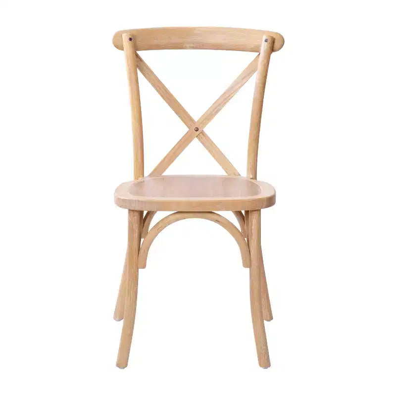 Sedia in legno con schienale a X – Vari colori – 1 posto