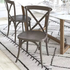 Sedia in legno con schienale a X – Vari colori – 1 posto