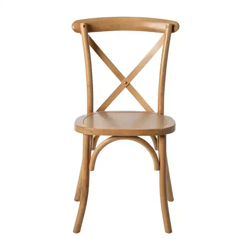 Sedia in legno con schienale a X – Vari colori – 1 posto