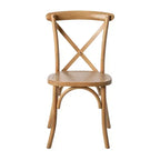 Sedia in legno con schienale a X – Vari colori – 1 posto