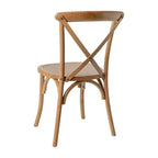 Sedia in legno con schienale a X – Vari colori – 1 posto