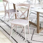 Sedia in legno con schienale a X – Vari colori – 1 posto