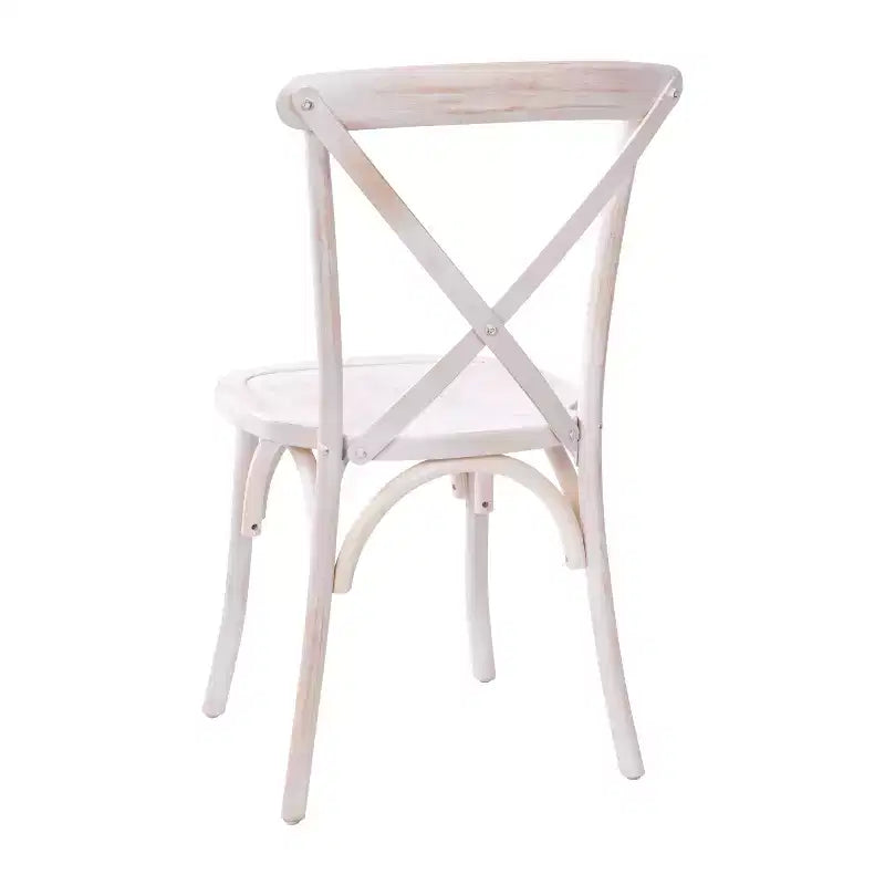 Sedia in legno con schienale a X – Vari colori – 1 posto