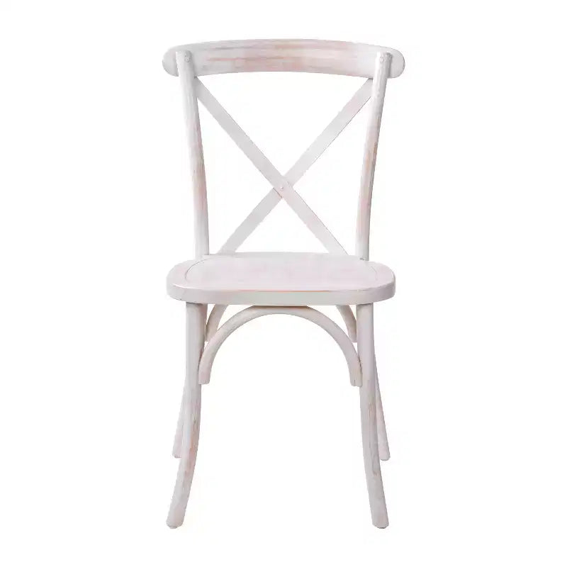 Sedia in legno con schienale a X – Vari colori – 1 posto