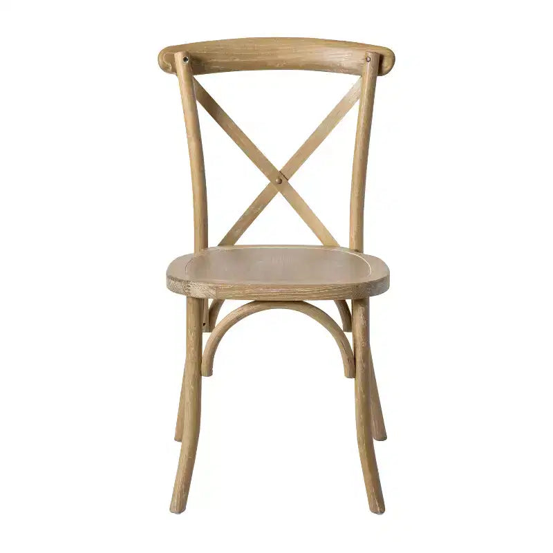Sedia in legno con schienale a X – Vari colori – 1 posto