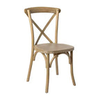 Sedia in legno con schienale a X – Vari colori – 1 posto