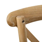 Sedia in legno con schienale a X – Vari colori – 1 posto