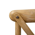 Sedia in legno con schienale a X – Vari colori – 1 posto