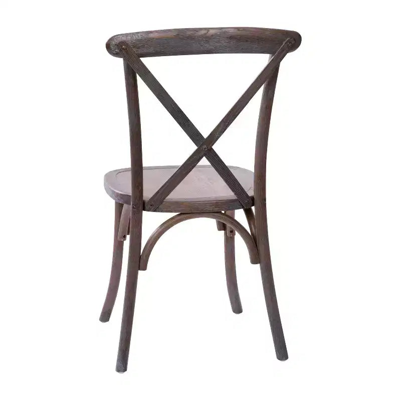 Sedia in legno con schienale a X – Vari colori – 1 posto
