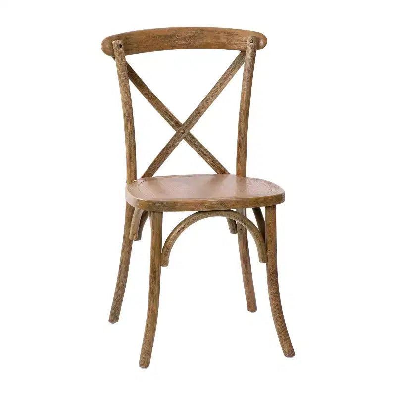 Sedia in legno con schienale a X – Vari colori – 1 posto