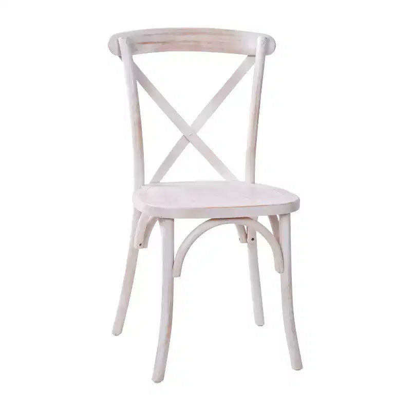 Sedia in legno con schienale a X – Vari colori – 1 posto