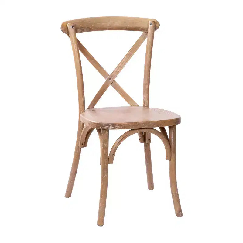 Sedia in legno con schienale a X – Vari colori – 1 posto