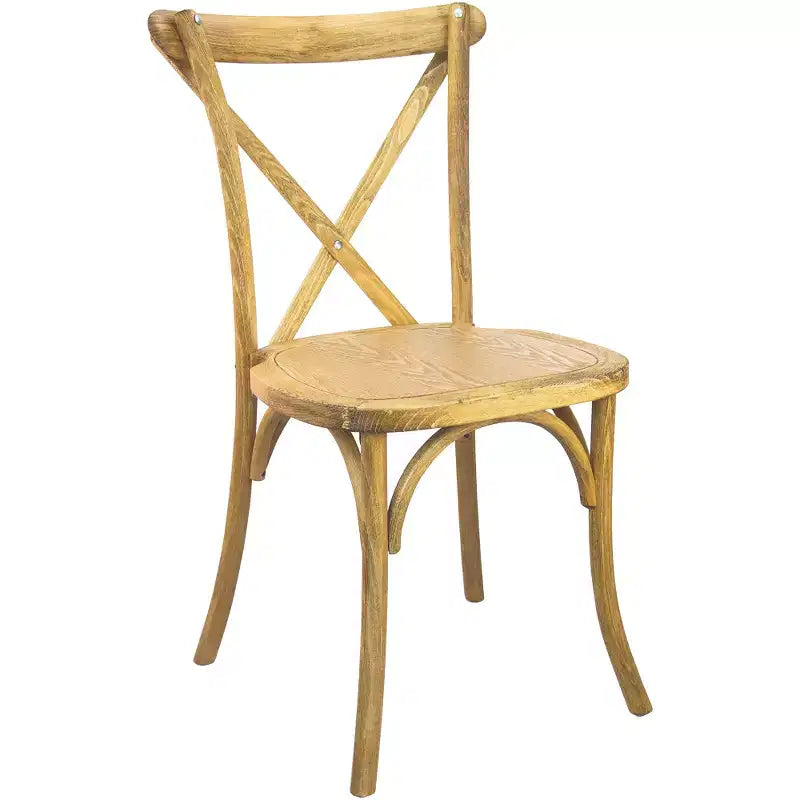 Sedia in legno con schienale a X – Vari colori – 1 posto
