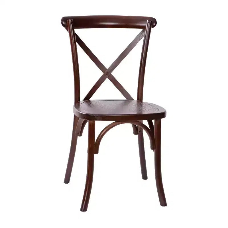 Sedia in legno con schienale a X – Vari colori – 1 posto