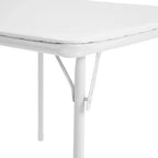 Set Tavolo e Sedie Pieghevoli per Bambini 3 Pezzi – Nero / Blu / Beige / Bianco, Posti a sedere per 2
