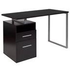 Emma and Oliver Desk with Two Drawers and Metal Frame